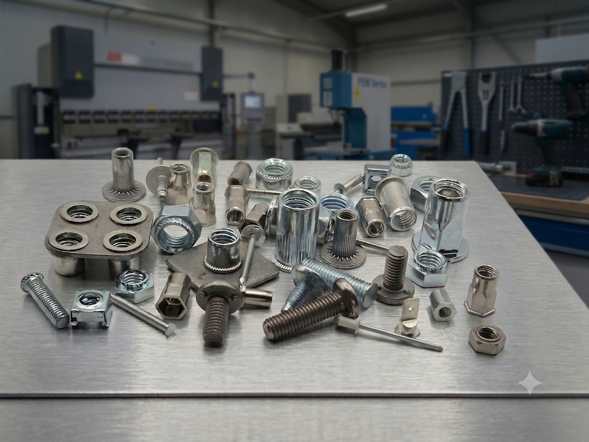 Fasteners for sheet metal