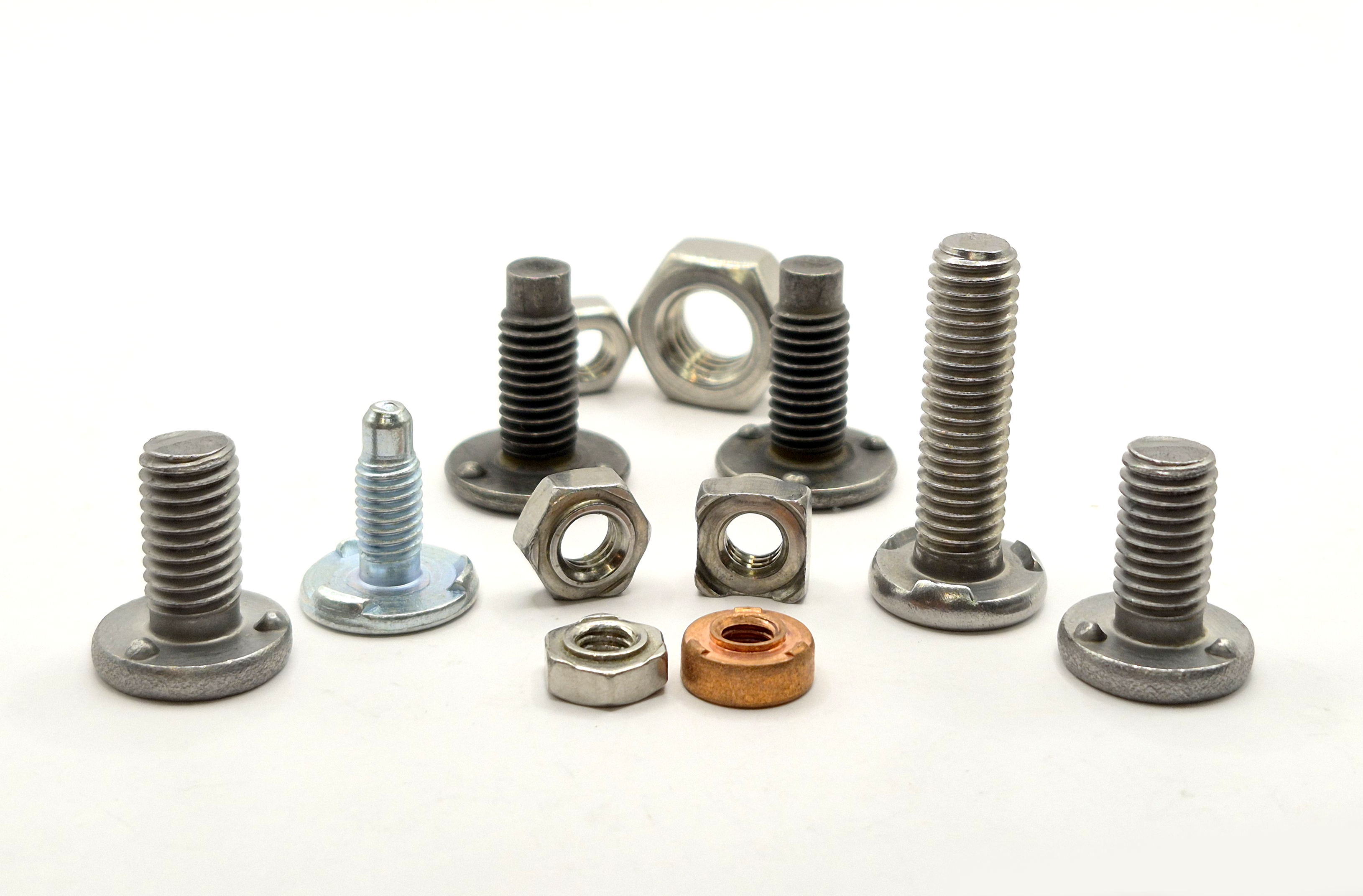 Spotweling fasteners