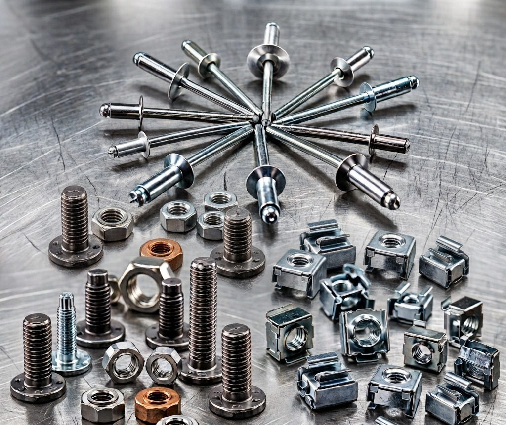 Fasteners for sheet metal